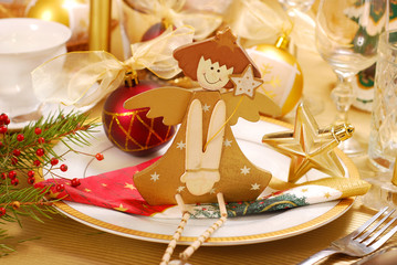 christmas table decoration