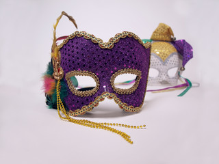 carnival masks posed