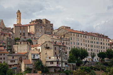 Fototapeta na wymiar View of Corte, Corsica, France