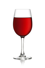Glass of red wine