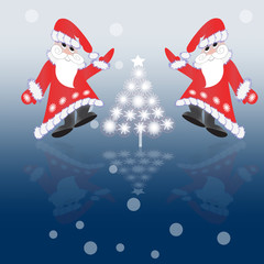 Card with Santa Claus