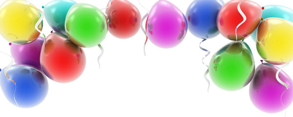 colorful balloons as a background