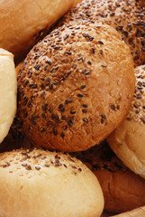 Buns with sesame