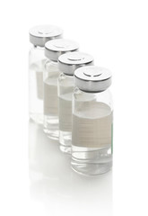 Vials with a medicine