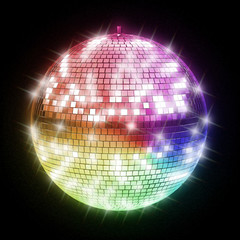 colorful disco ball - obrazy, fototapety, plakaty
