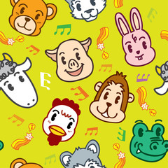 seamless animal pattern