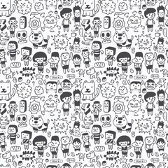seamless cartoon pattern