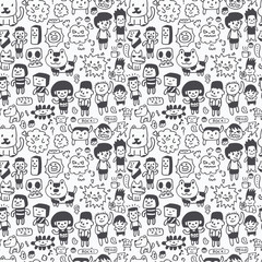 seamless cartoon pattern