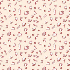 seamless food pattern