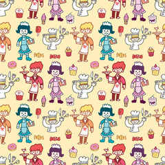 seamless restaurant pattern