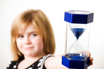 girl with timer
