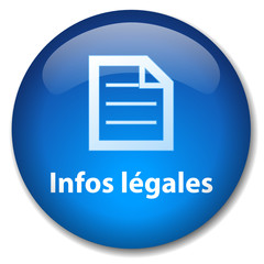 Bouton "INFOS LEGALES" (mentions légales conditions générales )