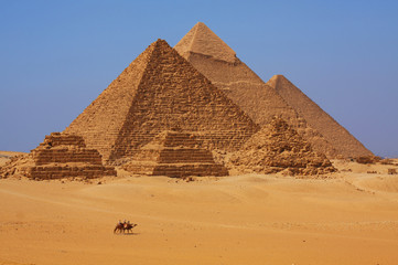 The Pyramids at Giza in Egypt - obrazy, fototapety, plakaty
