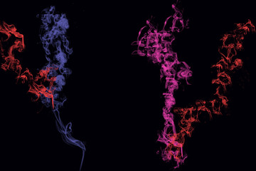 sfondo astratto fumo colorato