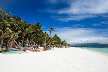 Landscape of beautiful beach