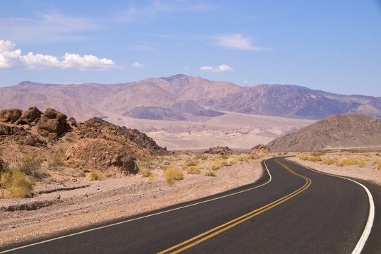 Death Valley Road Near Badwater Basin