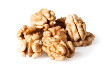 walnut isolated on the white background