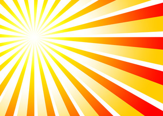 Abstrakte Sonnenstrahlen Rot Orange 02