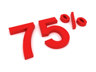 seventy five percent