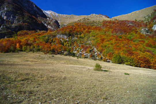 Foce di montemonaco in autunno