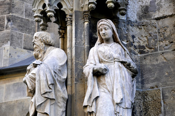 Obraz premium Münster Figuren Heilige