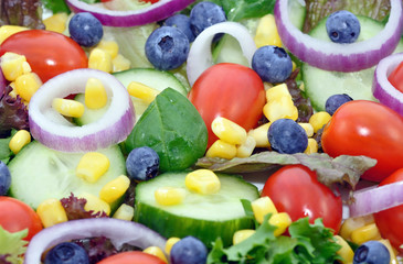 Fototapeta na wymiar Mixed Salad Closeup