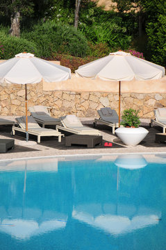 Idylle am Pool