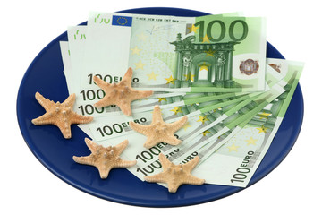 Euro and starfishes