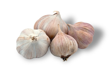 image of isolated garlics