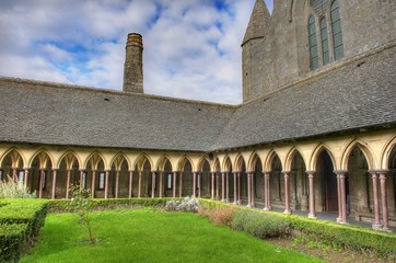 Cloitre du de l'abbaye du Mont-Saint-Michel