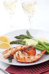 Grilled lobster tails