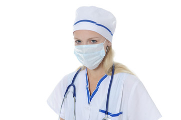 doctor in a robe.