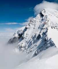 Fototapeta na wymiar Viewpoint on Jungfraujoch