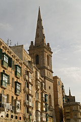 Fototapeta na wymiar Anglican cathedral in Valetta. Malta