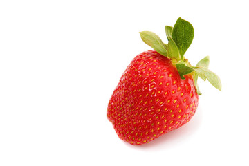 Fresh strawberrie isolated over white background