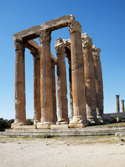 Ruins of Olympian Zeus temple, Athens - Greece