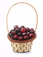 Cherries in a basket