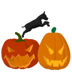 Halloween Dog Illustration