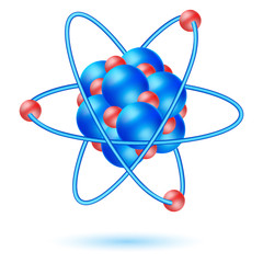 atom molecule - obrazy, fototapety, plakaty