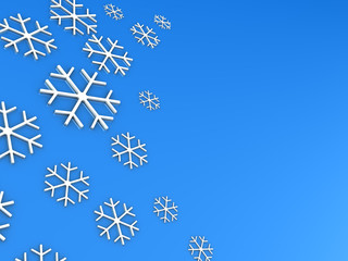 Fototapeta premium snowflakes background