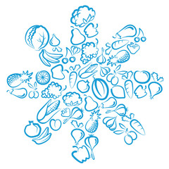 Symbol of the frozen foods