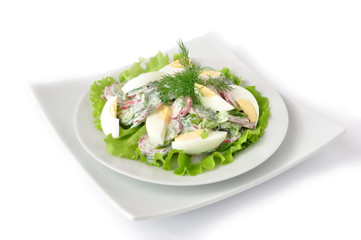 salad with egg