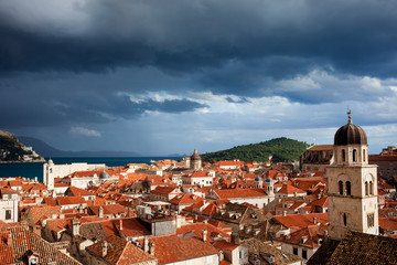 Old Town in Dubrovnik City in Croatia