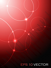Abstract fantasy red background