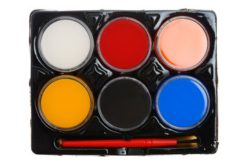 Watercolor paints palette