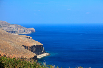Fototapeta na wymiar Greek coast landscape (Crete)
