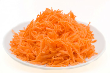 Sliced pickled cabbage carrots for