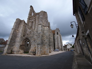 ruines de la basilique de larchant en seine et marne