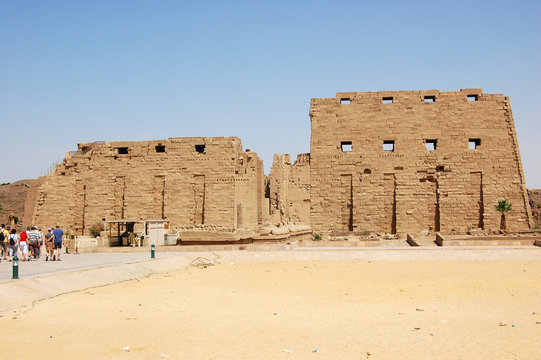 The entrance to Karnak Temple in Egypt.