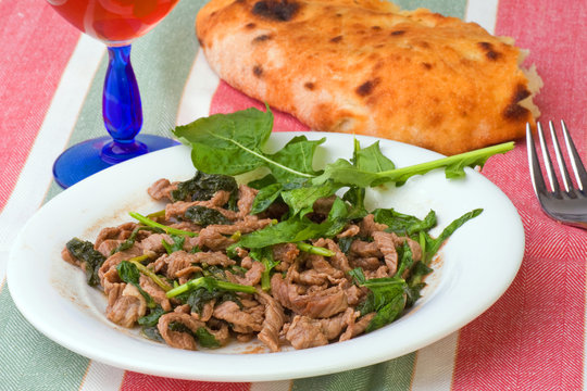 straccetti con la rucola